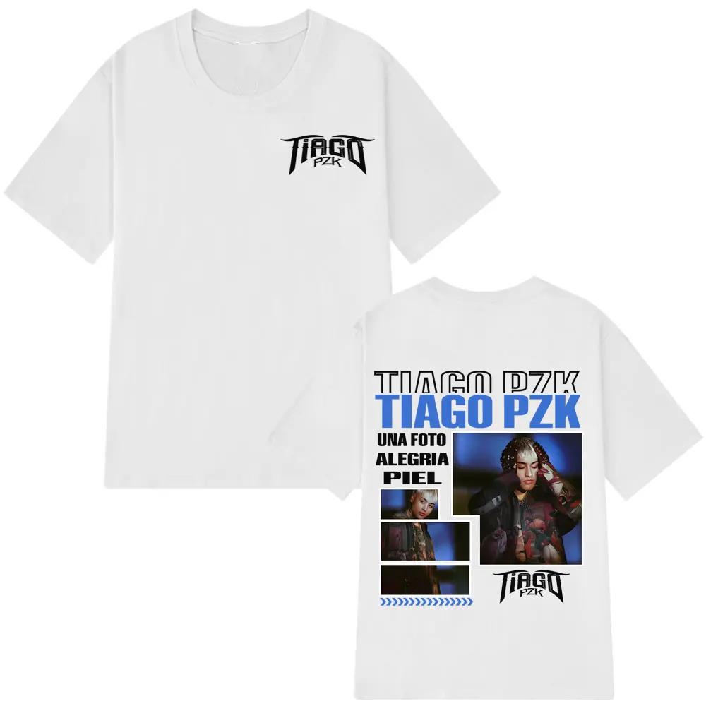 Rapper TIAGO PZK Album 2026 Tour Tee Men Women Hip Hop Tshirts Summer Harajuku Oversized Cotton Gothic Punk Tshirts Streetwear