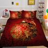 Christmas Digital Printing 3D Printing Polyester Pillowcase Quilt Cover Two Or Three-Piece Set Is Available