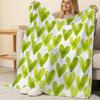 Heart Series Trimmed Fleece Blanket Soft, Warm, Cozy for Home, Sofa, Festive Christmas & Halloween, For Better Sleep, Home Decor
