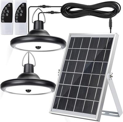 Aokson Lampe Pendentif Solaire Séparée à 2 Lumières avec Capteur, 4 Modes Intelligents, Alimentée à l'Énergie Solaire, Capteur de Mouvement, Lumière de Sécurité, Lumière d'Entrée, Automatique