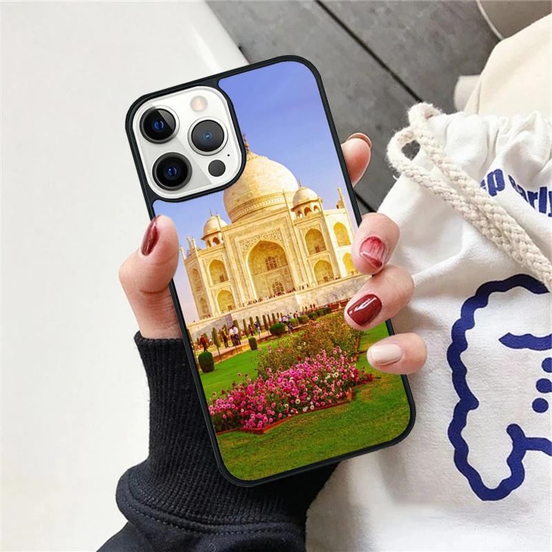 Taj Mahal Indien Mausoleum Telefonfodral För iPhone 17 Air 15 16 Skydd 11 13 14 Pro Max 12 Plus Max Fundas