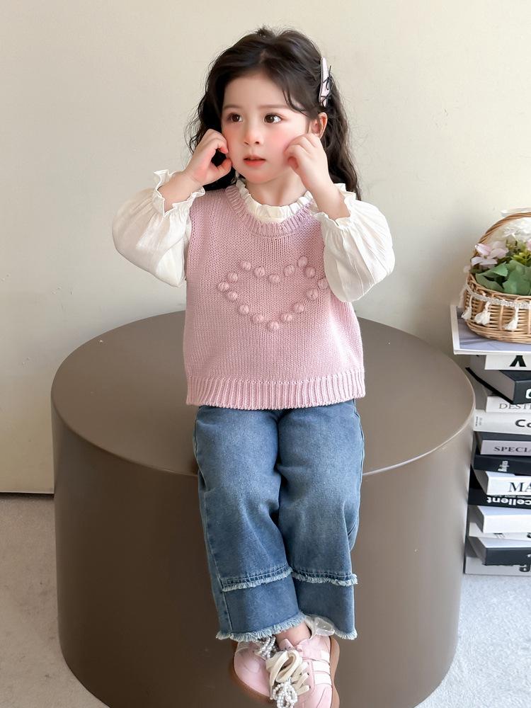 

Модный повседневный костюм для девочек - Мода весна/осень 2025 для малышей 140 cm