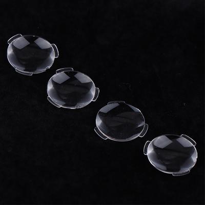 Lot de 10 lentilles biconvexes ultra-transparentes 25 x 45 mm pour lunettes de réalité virtuelle 3D Google Cardboard, épaisseur 2 à 5 mm