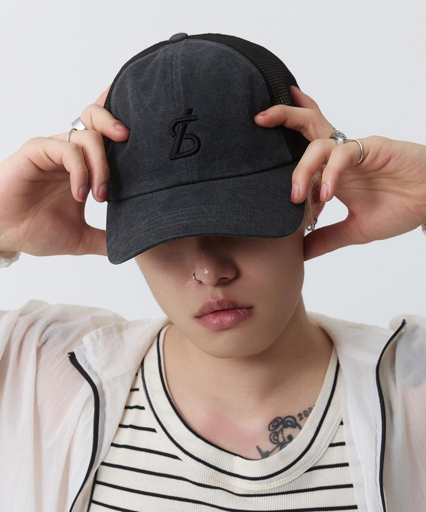 Beullaegsaenjeu Vintage Washed Mesh Ball Cap (3 Colors)