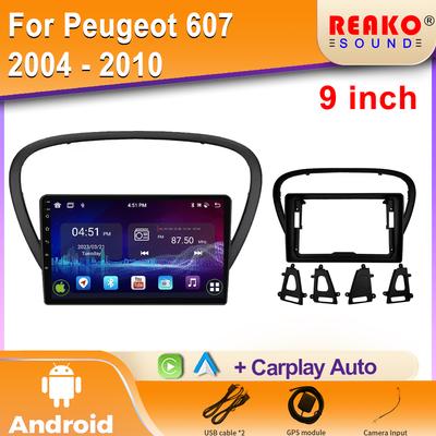 Autoradio Per Peugeot 607 2004 - 2010 Android Auto Carplay Navigazione GPS Lettore Multimediale Video Stereo Unità Principale 2din DVD