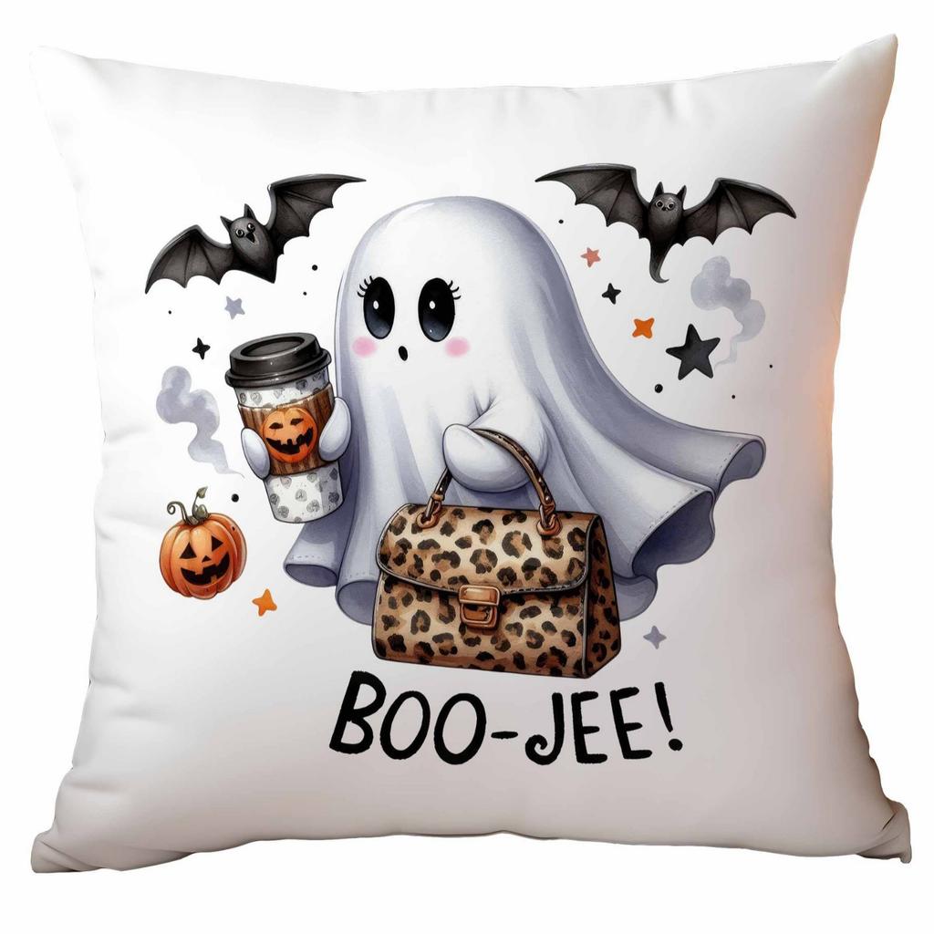 New Popular Halloween Pillowcase Cute Ghost Series Linen Material Halloween Sofa Decoration
