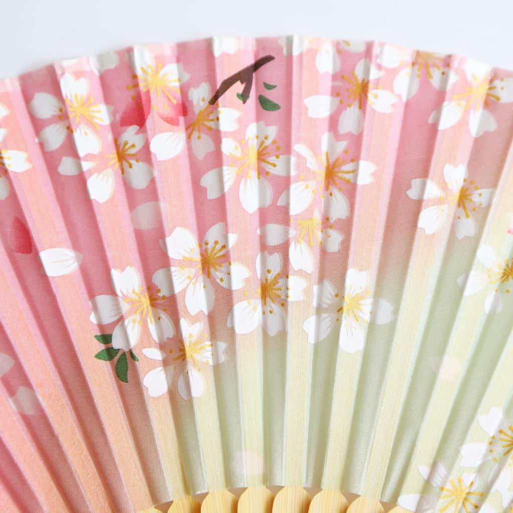 Folding Fan for Men and Bamboo Japanese Japanese Fireworks New Japanese Japanese Kabuki Set Folding Fan Dancing Cherry [TOuWA] Women, Frame, Pattern,