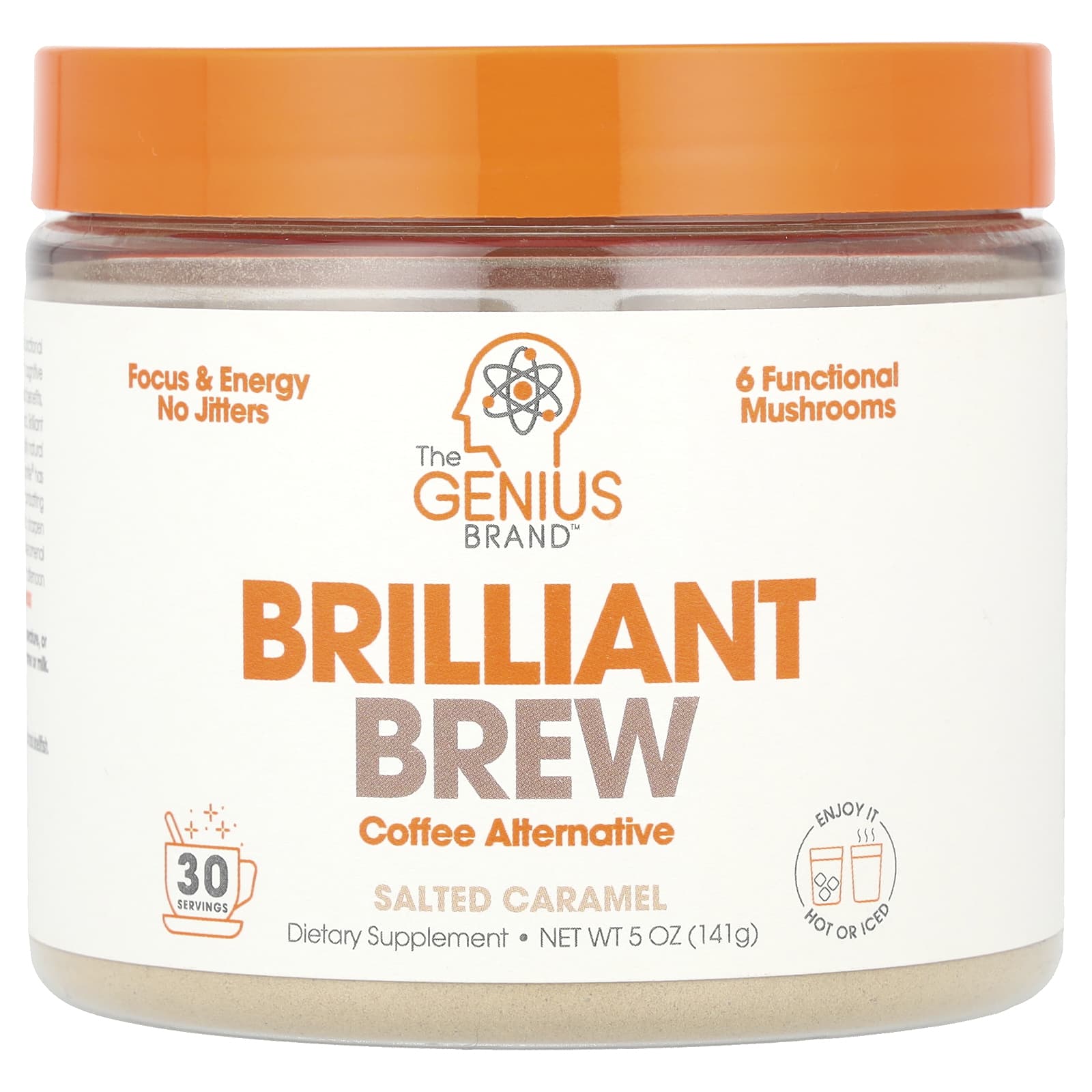 

Brelliant Brew, Заменитель кофе, Соленая карамель, 141 г(5 унций)
