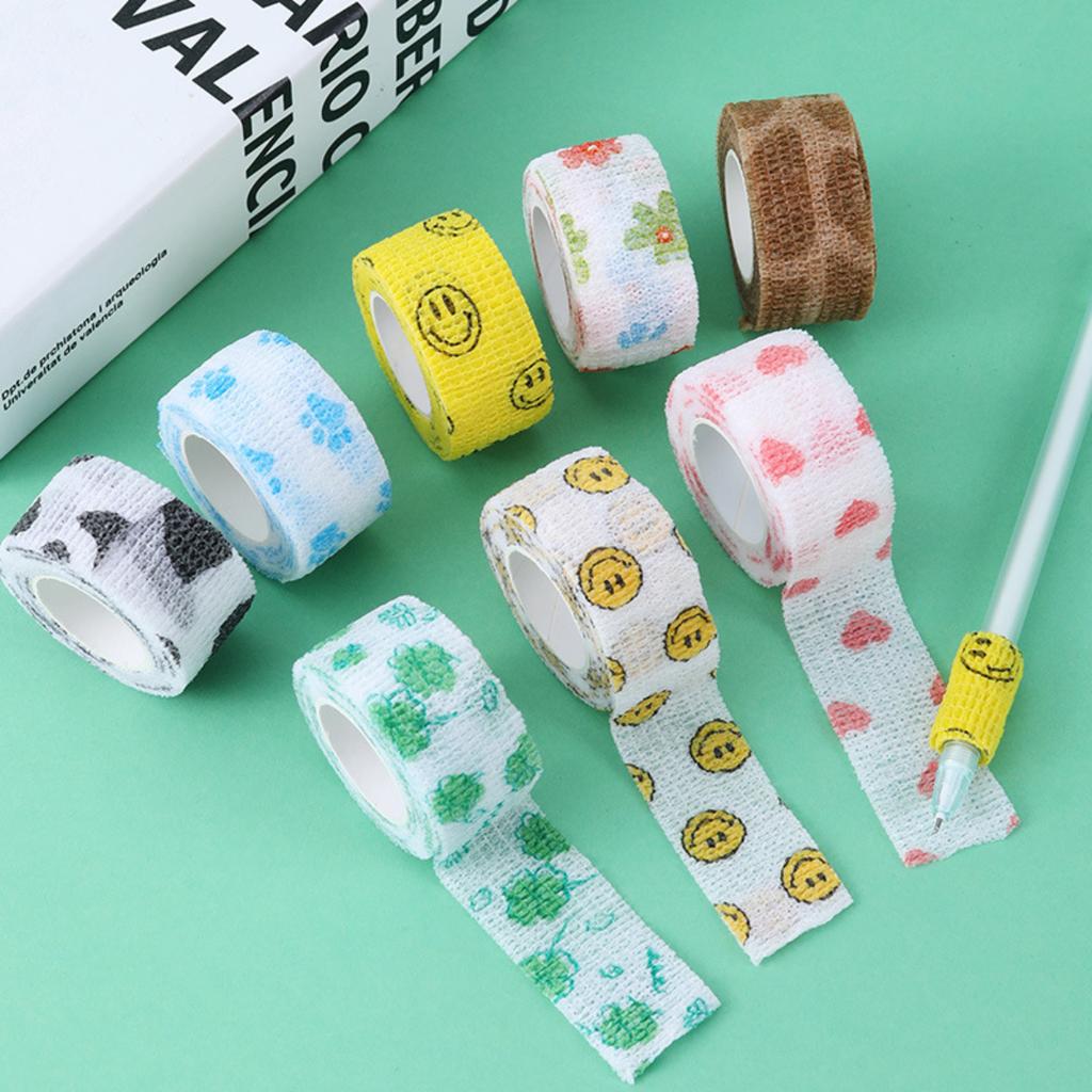Durable And Safe Set Of 6 Random Colors Non-Bouncing Self-Adhesive Bandage For Finger And Nail Protection 2.5Cm X 4M Waterproof Adhesive Bandage