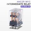 1PC HH52P HH53P HH54P HH62P HH63P HH64P DC12V DC24V Electromagnetic Intermediate Relay 8 11 14 Pin Control Switch LED Indicator Relays 5