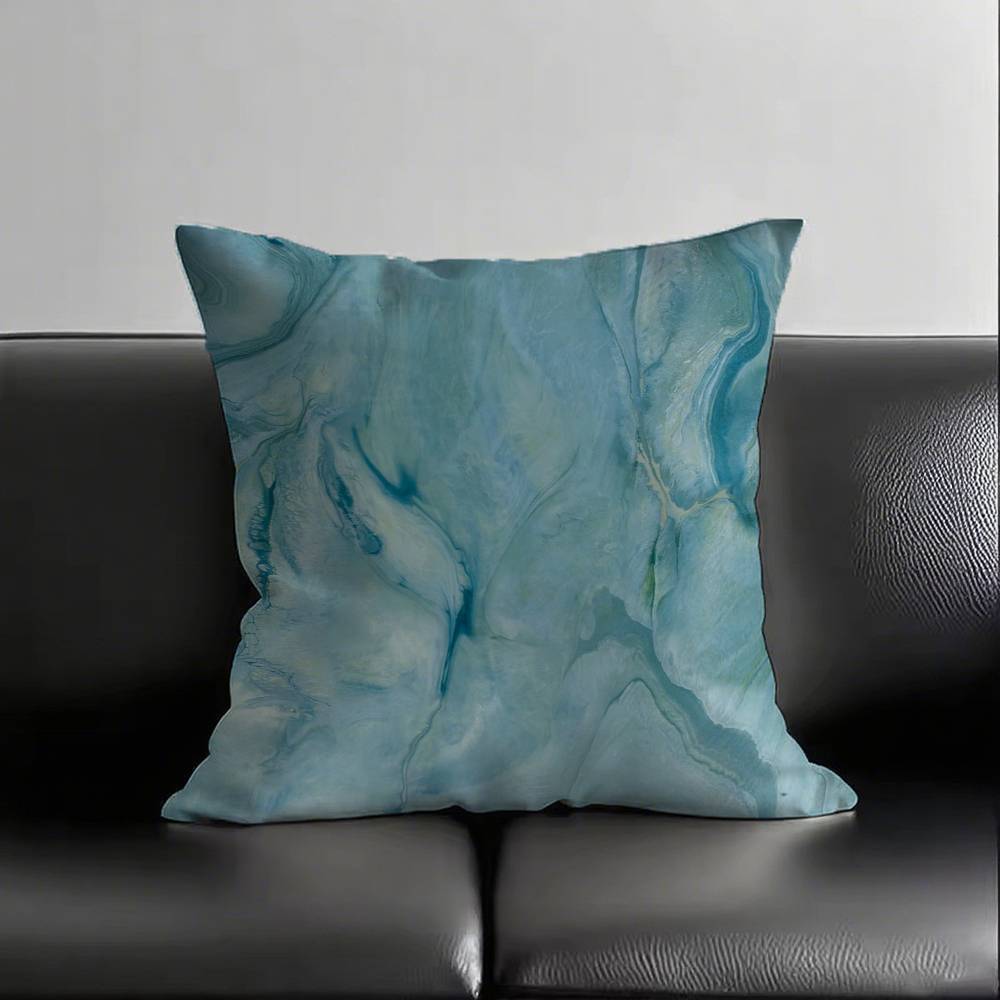 1pc Marble Pattern Pillow Case Fashion Square Pillowcase Bedroom Sofa Room Ins Decoration Leisure