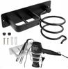 Holder Hanger For Hair Dryer Straightener Organizer Shelf Bathroom Black