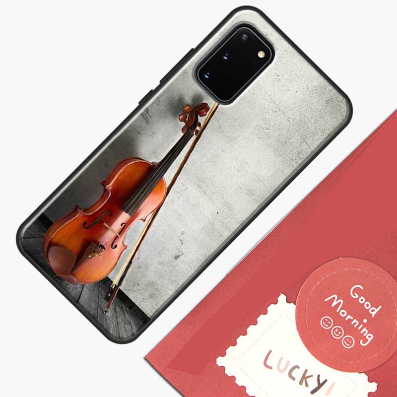 Elegant Violins Bow Sheet Music Phone Case For Samsung Galaxy S23 S26 Ultra S20 S21 S22 S24 S25 Plus S10 S25 FE Cover Shell
