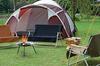 Captain Stag Bench Cover, Fire Proof, UP-2685, Black, Flame Retardant Fabric with Back Pocket