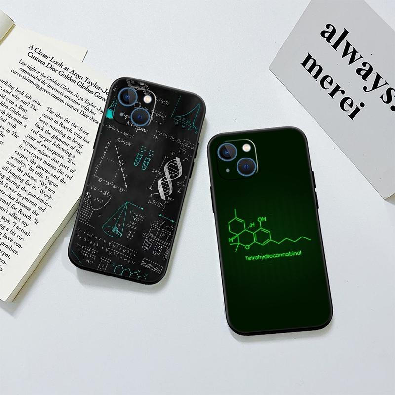 Funda de Teléfono de Alta Gama Nueva con Diseño de Ecuación Matemática Química para iPhone SE X XS XR 16E 17 11 Pro Max 8 7 6 6s Plus Air