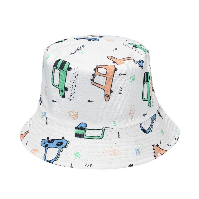 Sunshade Cute Hat Donut Ice Cream Hot Air Balloon Pattern Womens Fisherman Hat