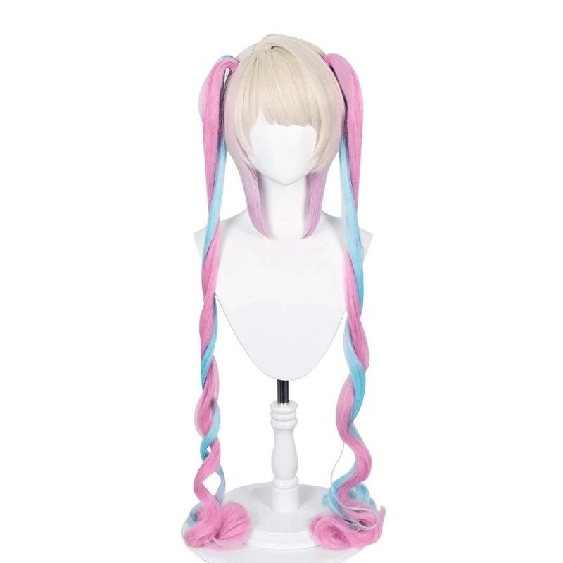 Spel NEEDY GIRL OVERDOSE KAngel Cosplay Kostuum Volledige Set Kleding Zeemanspak Jk Uniform Laser Kleur Rokken Lint Pruik † XS（old）