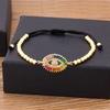 Nidin Hamsa Hand Evil Eye Copper Beads Adjustable Bracelet Lucky Braided Rope Bracelet 5 Styles For Women Men Party Jewelry