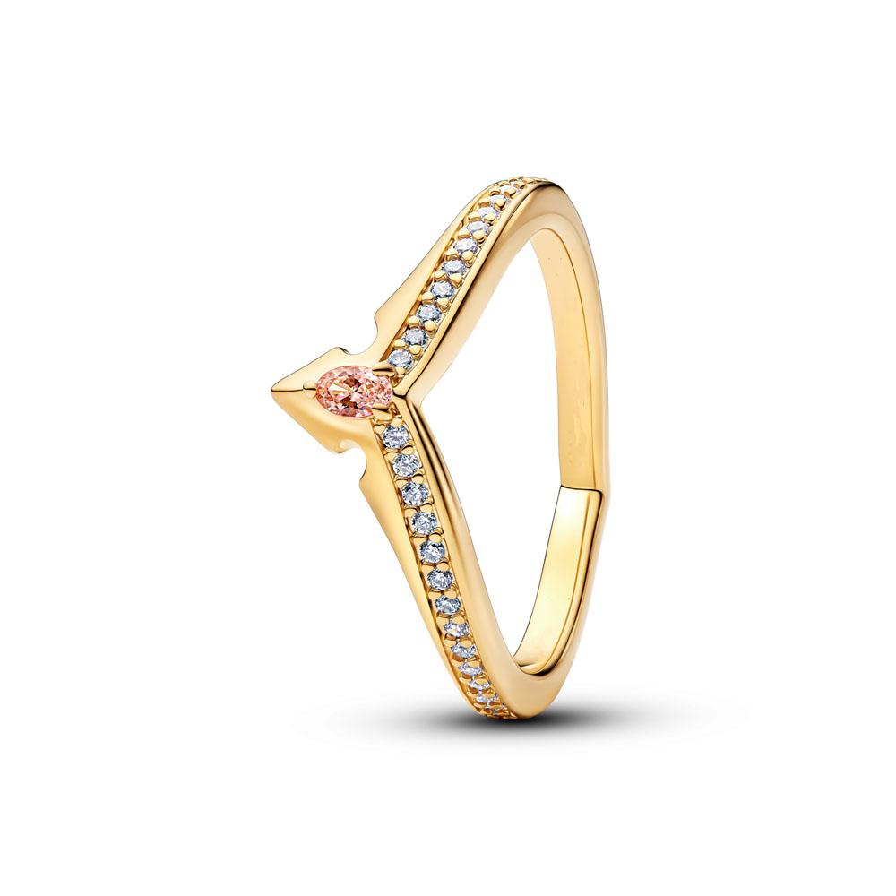 Heart-shaped Butterfly Flower Ring, Suitable for European Women's Exquisite Charm Jewelry Gifts