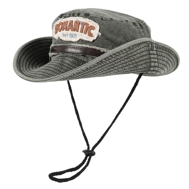 Fashion 2026 Bucket Hat Man Women Fisherman Fishing Cap Cotton With Leather Belt Embroidered Letter Design Outdoor Beach Sun Hat
