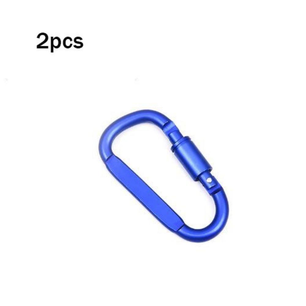 2 ks s pojistkou Venkovní sportovní přezka Hliníková slitina Horolezecké tlačítko Nová bezpečnostní přezka Klíčenka