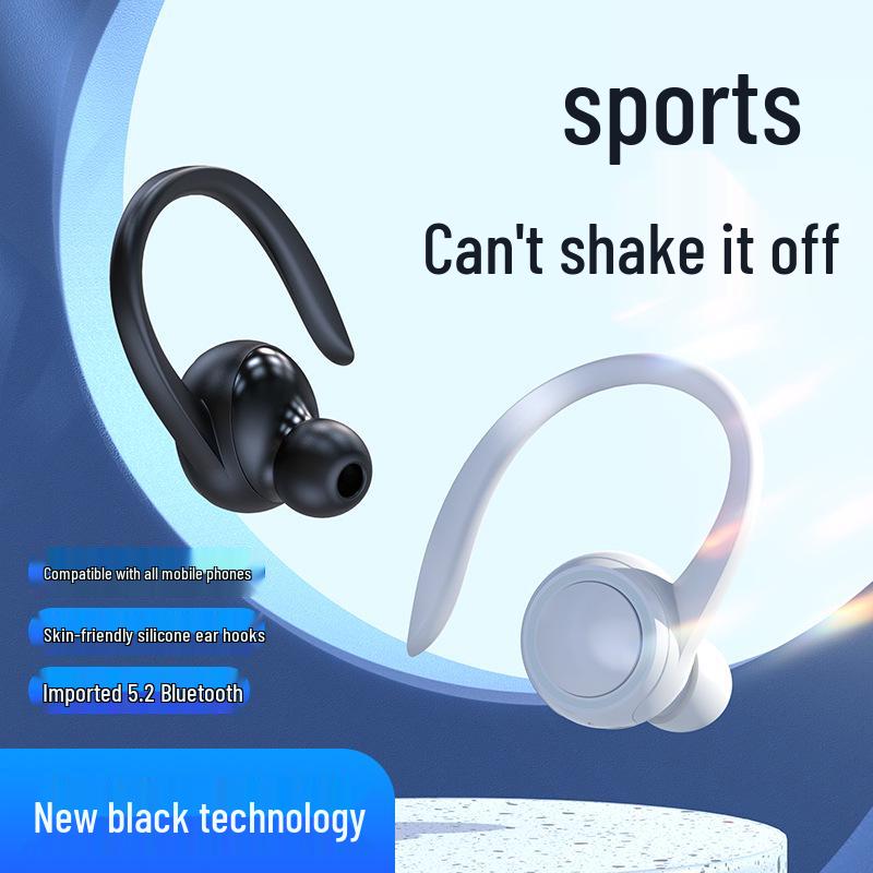 Cross-border T10 Wireless Ear-hook: Long-lasting Battery Sports Business Mini Bluetooth Earphone