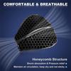 Foldable Motorcycle Gel Seat Cushion 3D Honeycomb Structure Shock  Breathable Motorcycle Gel Seat Pad Gel Cushion For Seat