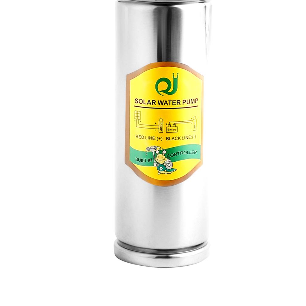 370W 24V Solar Water Pump Deep Well Solar Submersible Pump Head 65m Stainless Brushless Solar Water Pump