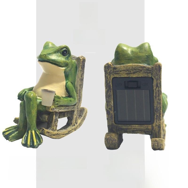 Solar Frog Garden Light With Waterproof Led For Patio And Yard Decor