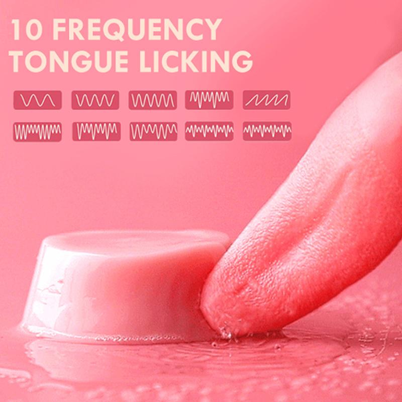Realistic Tongue Licking Vibrator Female G Spot Clitoris Nipple Stimulator Blowjob Orgasm Vagin Massager Sex Toys For Adult 18+