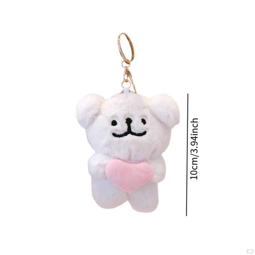 Plush Doll Pendant Lightweight Character Ornament for Kids Adults Gifts Idea pink heart