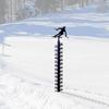 Metal Snow Measuring Ruler Wrought Iron Measuring Gagdet Accessory for Indoor Winter Snowmobile Yard Supplies