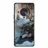 Phone Case For Honor X70 5G 2025 Case X 70 Coque Flowers Black Silicone Soft Back Cover For Honor X70 Cases HonorX70 Funda 6.79"