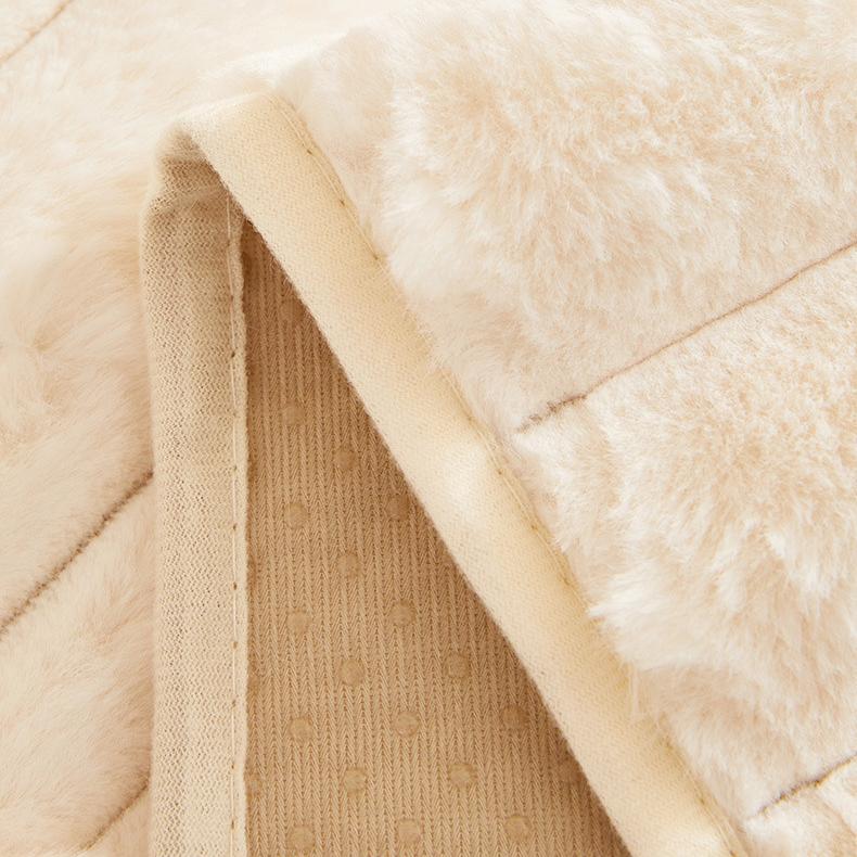 Winter Rabbit Fur Sofa Cushion Simple Modern Thickened Non-Slip Cushion Sofa Cover Cloth