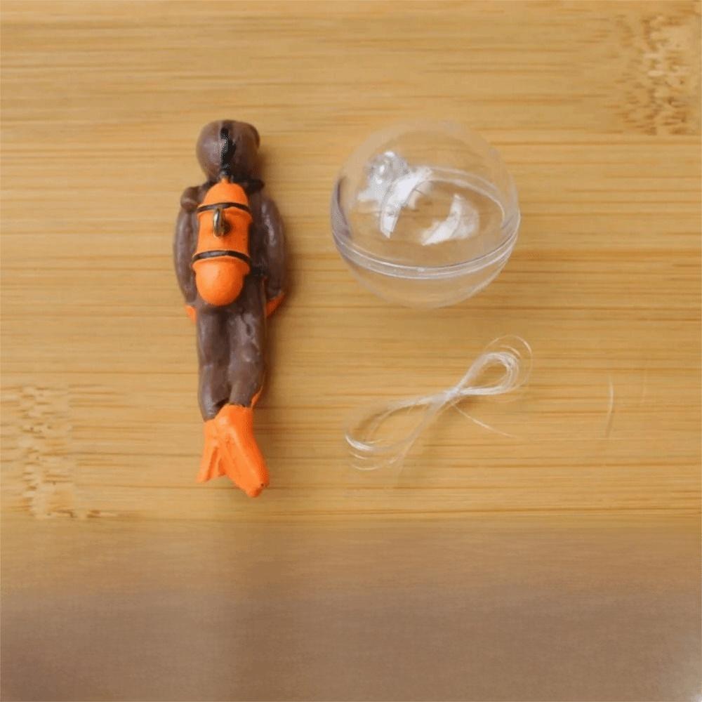 Small Floating Ball Fish Tank Decoration Simulation Diver Underwater Ornament  Underwater World