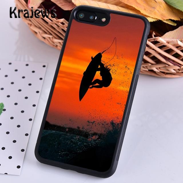 Krajews Surfer Surf Hang Loose Shaka Phone Case For iPhone 17 Air 16 15 14 Plus 11 12 13 Pro Max Coque Shell Fundas