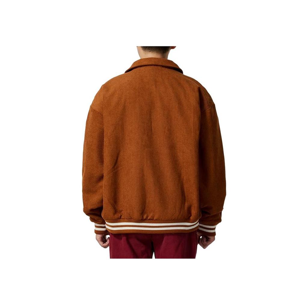 Puma Tým Cc Tkaná Ležérní Řada Styl Koleje Manšestrová Pohodlná Módní Fleece Měkká Americký Vintage Polo Bunda Unisex Bunda Teak 630949-98