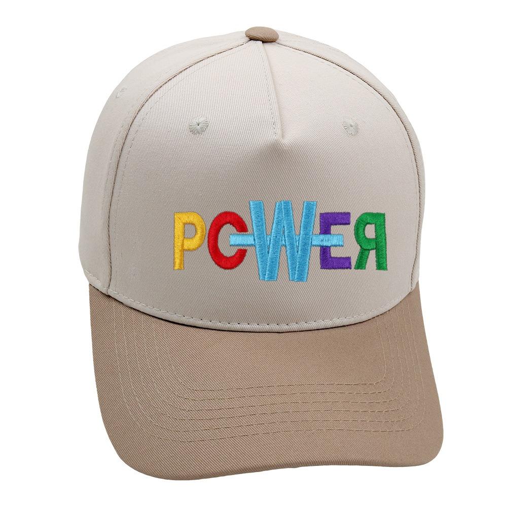 Unisex Retro Power Truck Driver Hat Color Blocked Embroidery Baseball Cap Popular Colour Female Lady Girl