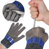 Rutschfeste Gartengeräte Handschutz Edelstahl Metallschutz Handschuhe Sicherheit Schnittfest Stichfest Handschuh