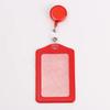 Women Man Bank Credit ID Card Holders Bus Identity Badge Protector Cover Bus Card Covers with Retractable Reel Office Supply