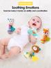 Non-Toxic 1Pcs 0-6 Months Dental Gum Hand Grip Plush Doll Can Bite Practice Grasping Parent Baby Interactive Puzzle Rattle Soothing Toy