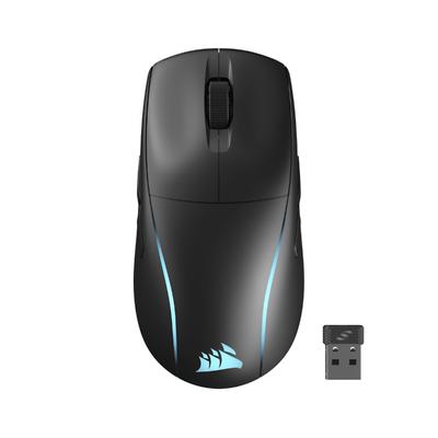 CORSAIR M75 WIRELESS Leichte RGB-Gaming-Maus iCUE-kompatibel für FPS 89 g 26000 DPI QUICKSTRIKE Drahtlose Verbindung Schwarz Bluetooth/SLIPSTREAM