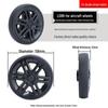 Universal Wheel Replacement for Luggage Suitcase: Leather Caster Rubber Roller Rim Repair Accessories
