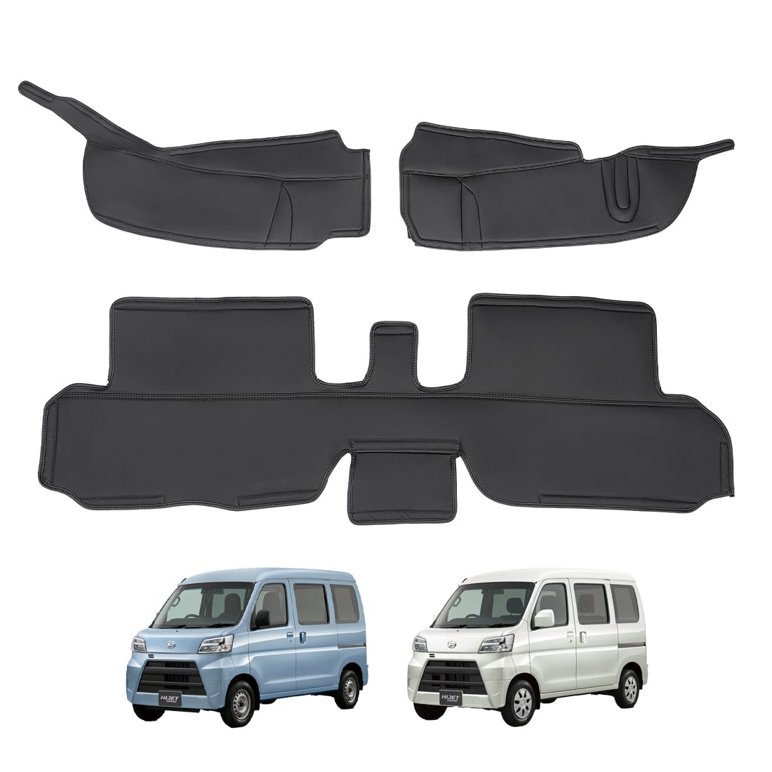 

Corporate SUNVIC Hijet Series Deck Atrai Wagon S321G Engine Room Hijet Cargo Engine Hood Deluxe DX Cruise Heat Insulation Soundproofing Interior Parts чорний