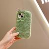 Custodia in Peluche a Forma di Rana per Telefono per iPhone 17/16/15/14 Pro/Pro Max - Morbida, Carina, Cornice Autunnale/Invernale
