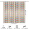 Bath Mat Decor: Creative Pattern Printing Shower Curtains For Bathroom, Waterproof Fabric In Pastel Colors 72 X 78 Inches (180X2