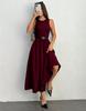 New European and American Style Women's Vest Dress Versatile Simple Casual Waist Belt Skirt Women's Clothing