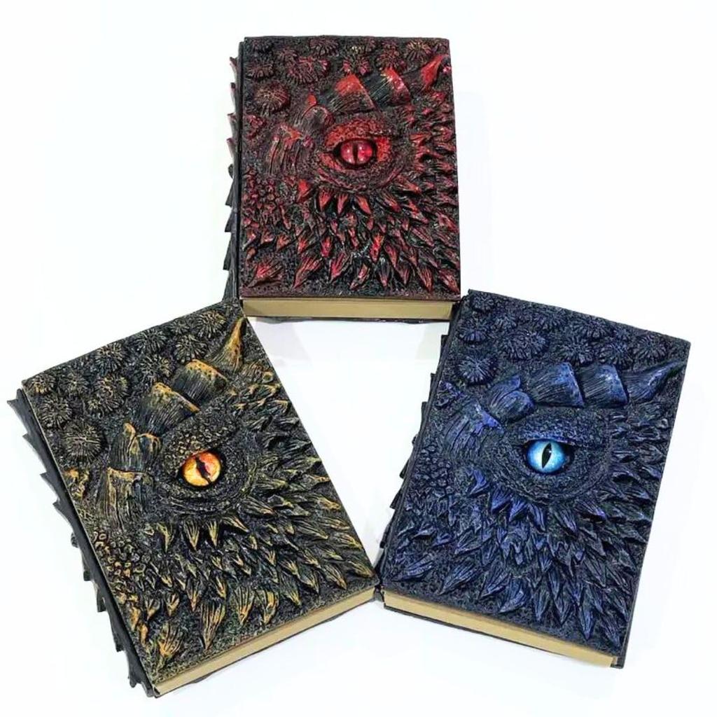 [Sedona Magic] Monster King's Eye Notebook - A heavy, sturdy, and rugged cover. A desktop accessory-like notebook (Red Dragon)
