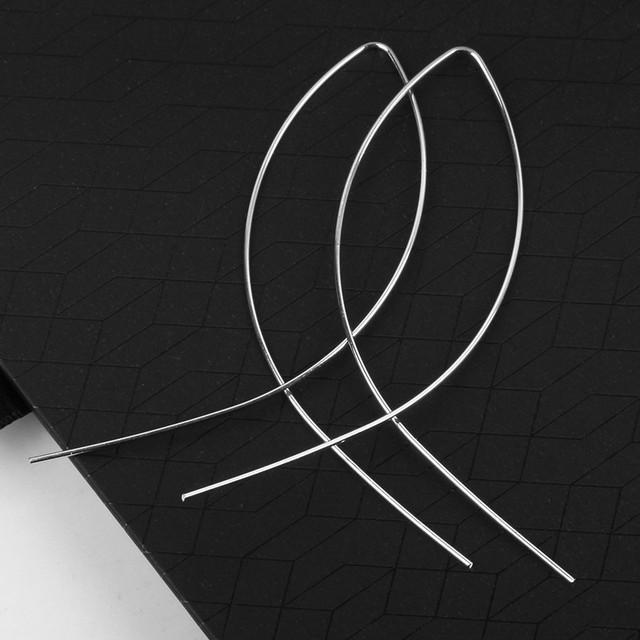 Metal Tassel Earrings for Women Long Circle Dangle Earrings Geometric Round Drop Earrings Brief Jewelry pendientes
