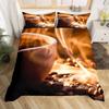 Coffee Duvet Cover Bedding Decoration Gift First Choice Suitable For Children Boys Girls And Adults Soft Warm And Breathable